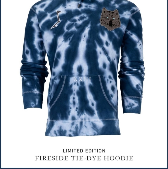 Greyson Mens Fireside Limited Edition Hoodie Size M Tie Dye 8 AM Golf RARE - Picture 2 of 12
